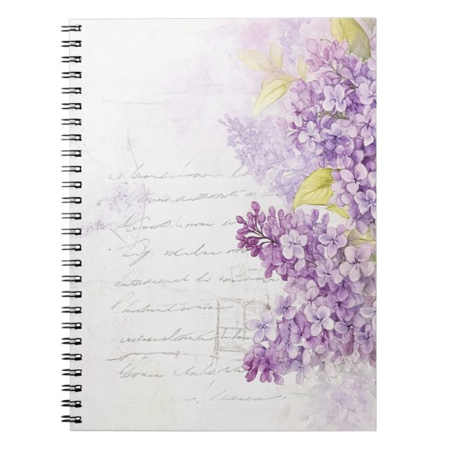 Lila Lilac Notizblock (Vorderseite)