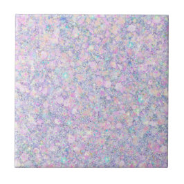 Lila Lilac Pink Opaleszenz Imitate Glitzer Solid Fliese