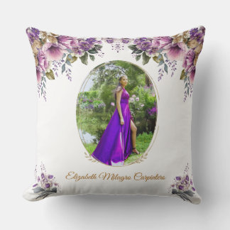 Lila Lilac Quinceañera Pillow für Quince Años Kissen