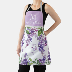 Lila Lilac-Schürze für benutzerdefinierte Monogram Schürze