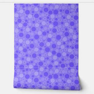 Lila Lilac-Töne mit Polka-Punkten in Retro-Sechs Tapete