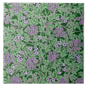 Lila-Lilac, Vintages Blumenmuster Fliese