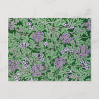 Lila-Lilac, Vintages Blumenmuster