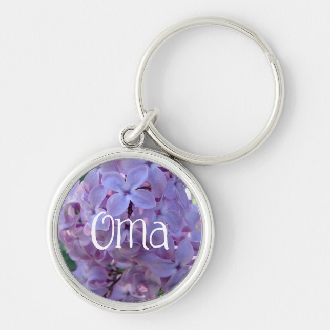 Lila Lilacs Oma Schlüsselanhänger (Vorne)