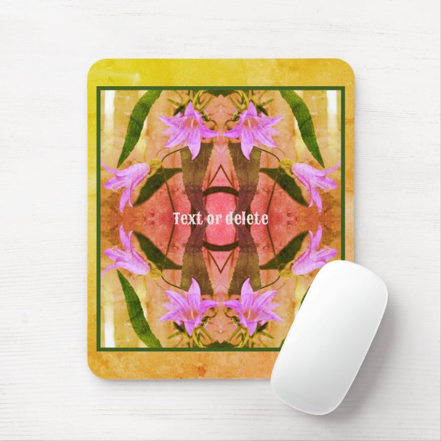 Lila Lily-Blume gestört Personalisiert Mousepad (Mit Mouse)