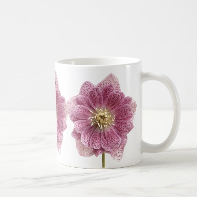 Lila Lily Blume Tasse (Rechts)