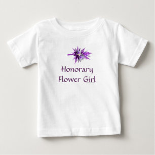 lila Lily Bouquet (b) "Honorarblütenmädchen" Baby T-shirt