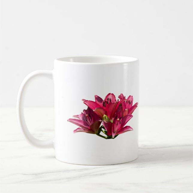 Lila Lily-Fotografie Kaffeetasse (Links)