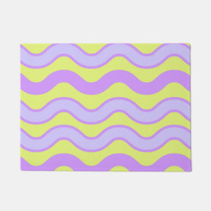 Lila Limoner Groovy Stripe Frühjahr Moderner Somme Fußmatte