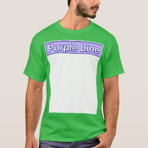 Lila Linie T-Shirt