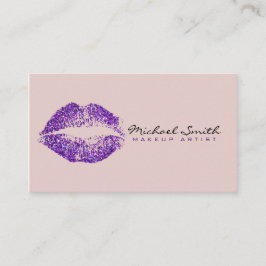 Lila Lippen #4 für Makeup Artist Visitenkarte