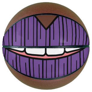 Lila Lippenlächeln Basketball