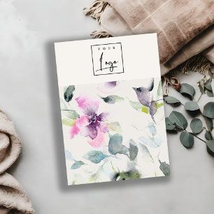 Lila Logo-Necklace-Band-Halter für Soft Floral Pin Visitenkarte