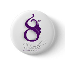 Lila Logooptionen für den Internationalen Frauenta