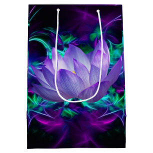 Lila Lotos-Blume und seine Bedeutung Mittlere Geschenktüte