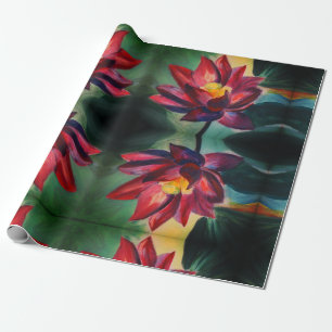 Lila Lotos-Mattverpackungs-Papier Geschenkpapier