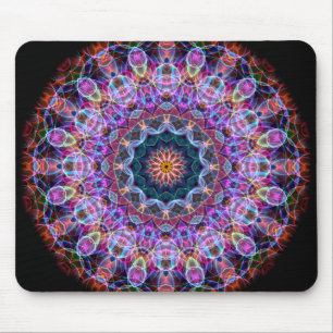 Lila Lotoskaleidoskop Mousepad