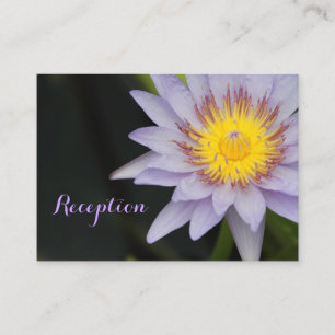 Lila Lotus Blume Hochzeitskarten Begleitkarte