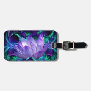 Lila Lotus-Blume und ihre Bedeutung Gepäckanhänger