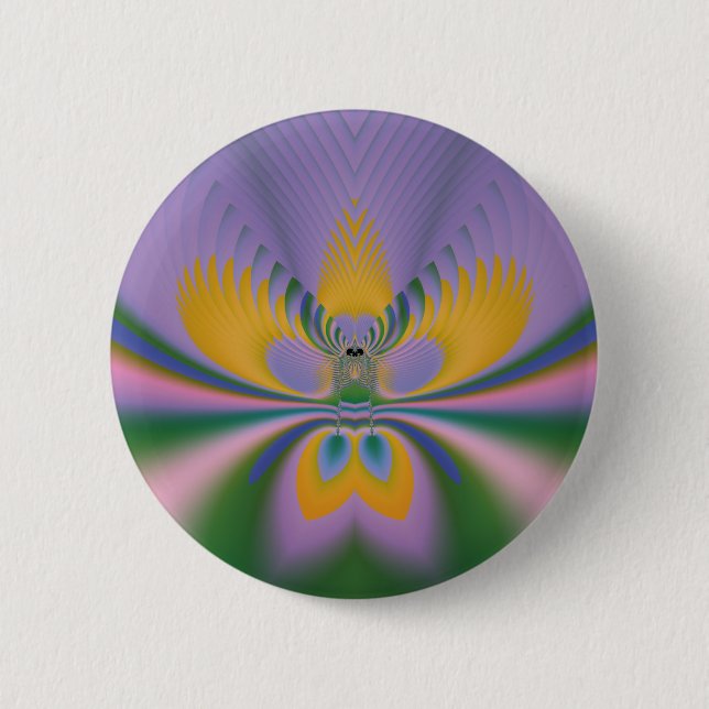 Lila Lotus Button (Vorderseite)