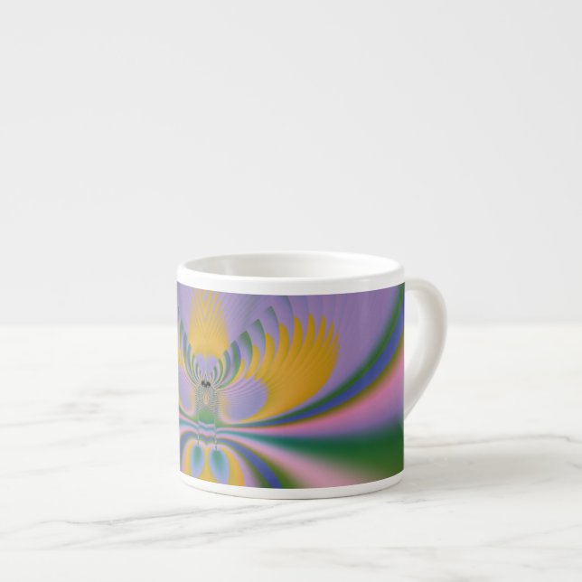 Lila Lotus Espressotasse (Vorderseite Rechts)
