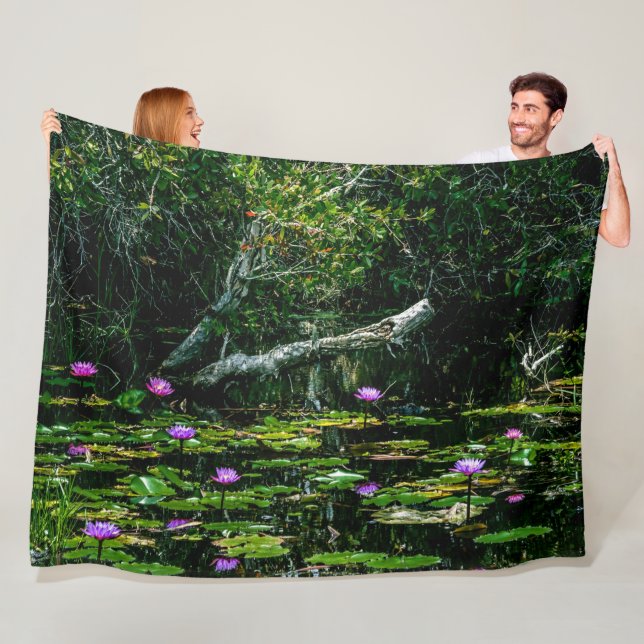 LILA LOTUS FLEECEDECKE (Beispiel)