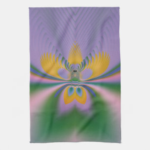 Lila Lotus Geschirrtuch