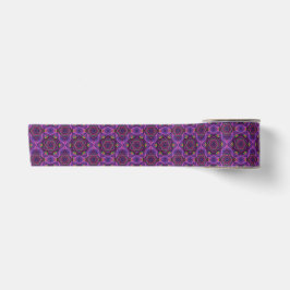 Lila Lotus Mandala Ribbon Satinband