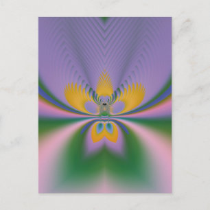 Lila Lotus Postkarte