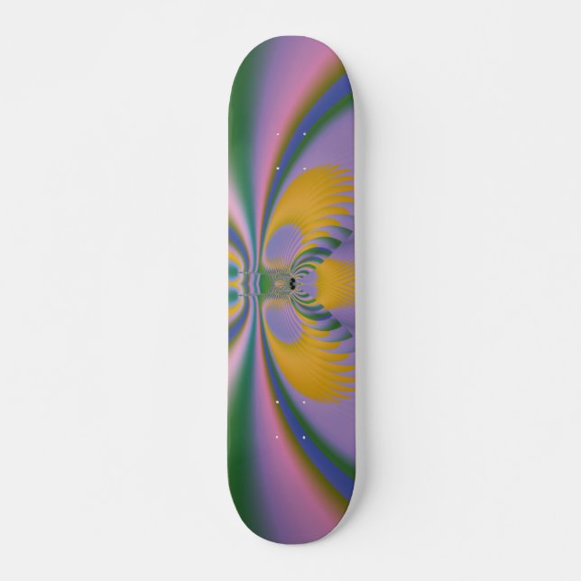Lila Lotus Skateboard (Vorne)