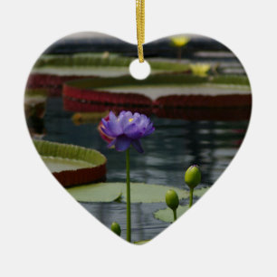 Lila Lotus Wasserlilie Blume Keramikornament