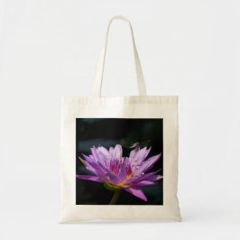 Lila Lotus-Wasserlilie-Libelle-Tasche Tragetasche