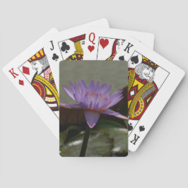 Lila Lotus Wasserlilie Spielkarten