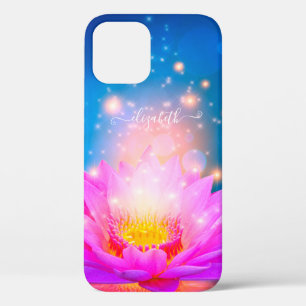 Lila Lotusblume, See, Blau, Zen Case-Mate iPhone Hülle