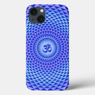 Lila Lotusblumen-Meditationsrad OM Case-Mate iPhone Hülle
