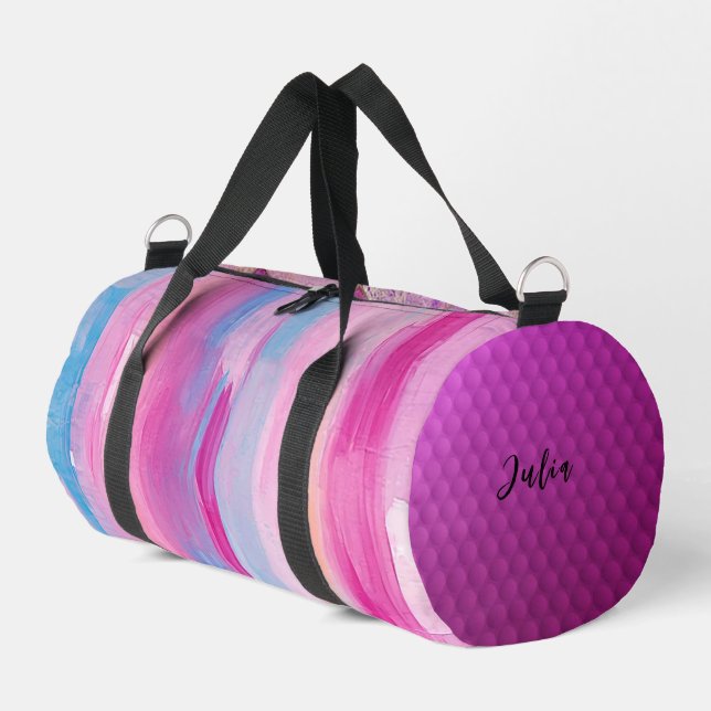 "Lila Lover"-Druck Duffle Bag (Linke Seite)