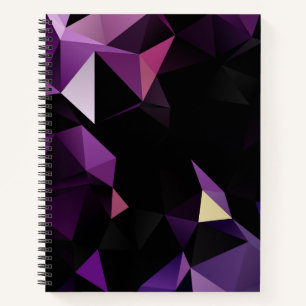 Lila Low-Poly Bullet Journal / Lined Notebook Notizbuch