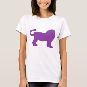 Lila Löwe-Zodiaksymbol für Astrologie-Geschenke T-Shirt