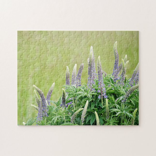 Lila Lupine-Blume Puzzle (Horizontal)