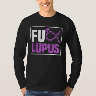 Lila Lupus Awareness Lupus Sparkle Ribbon T-Shirt