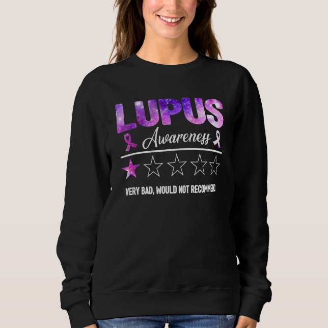 Lila Lupus Awareness Review sehr schlecht wäre nic Sweatshirt (Vorderseite)