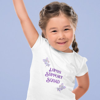 Lila Lupus Butterfly-Unterstützungseinheit T-Shirt
