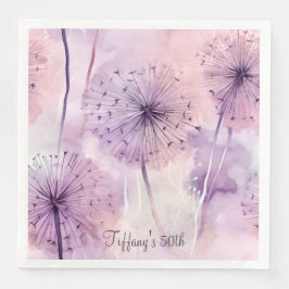 Lila Lüster Serviette