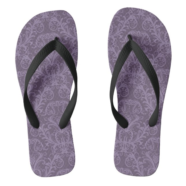 Lila Luxuspapier Flip Flops (Fußbett)