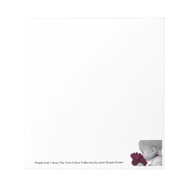 Lila Mädchen 1 Kleiner Notepad Notizblock (Vorderseite)