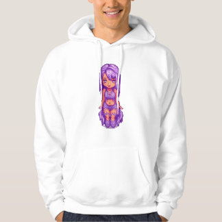 Lila Mädchen Hoodie