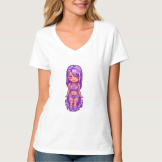 Lila Mädchen T-Shirt