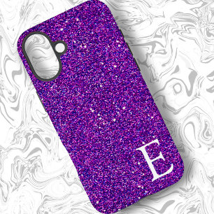 Lila Mädchenhaft Bedruckt Glitzer Stilvoll und Nie iPhone 16 Plus Hülle