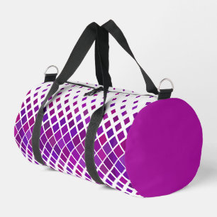 Lila Magenta Diamonds Design Duffel Bag Duffle Bag