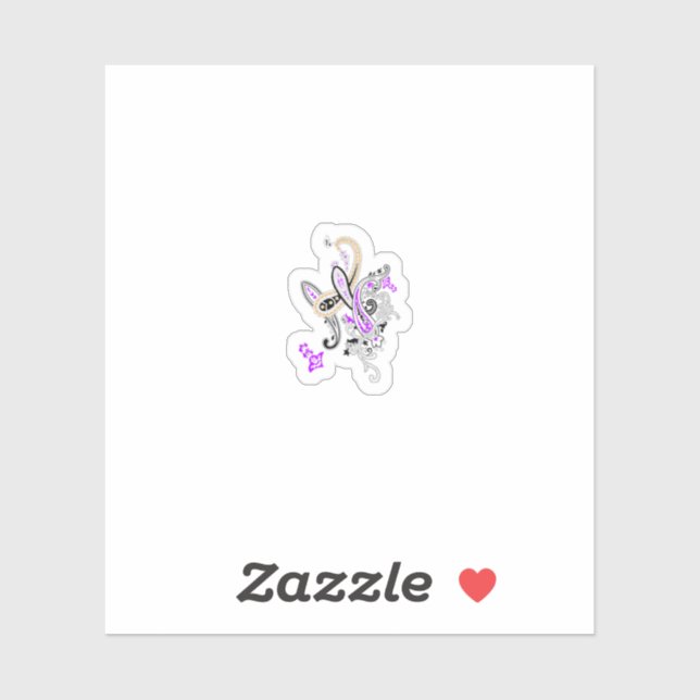 Lila-Magenta, rotfarbiger Vinyl-Aufkleber mit Sond Aufkleber (Blatt)